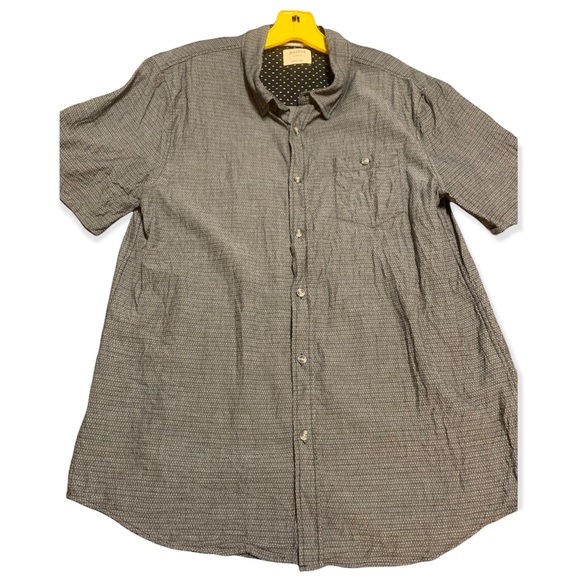 Method | Men’s | Short Sleeved Button Down | Charcoal | M - Picture 1 of 8